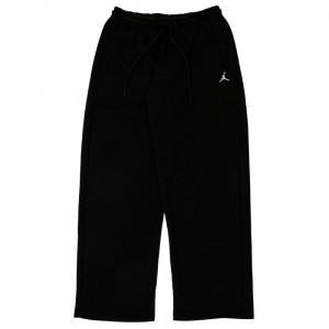 Jordan Men Brooklyn Fleece Oversized Open-Hem Pants (black / sail)