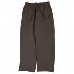 Jordan Men Brooklyn Fleece Oversized Open-Hem Pants (olive grey / black)