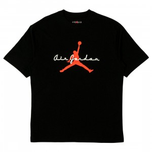 Jordan Men Brooklyn Graphic Tee (black / white / infrared 23)