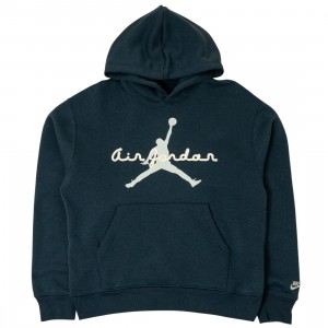 Jordan Men Brooklyn Fleece Pullover Hoodie (squadron blue / aura)