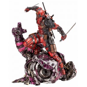 Kotobukiya Fine Art Signature Series Marvel Universe Deadpool Fine Art Statue Featuring Featuring The Kucharek Brothers (red)
