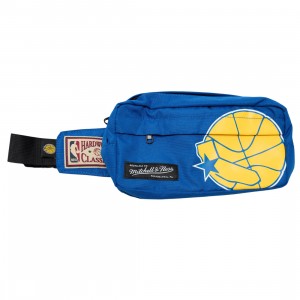Mitchell And Ness x NBA Golden State Warriors Fanny Pack Bag (blue)