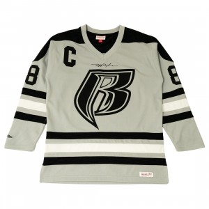 Cheap Cerbe Jordan Outlet x Astro Boy x 50th AOHH Ruff Ryders Hockey Jersey (black / gray)