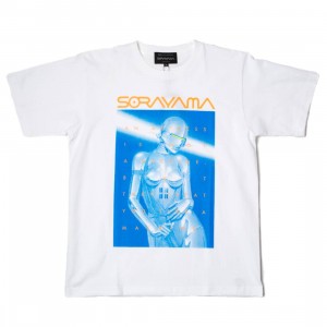 Medicom x SYNC x Hajime Sorayama Men Sexy Robot 01 Tee (white / blue)