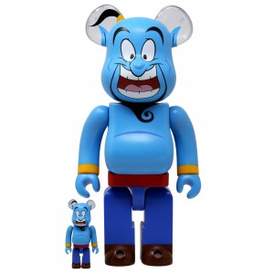 Medicom Disney Aladdin Genie 100% 400% Bearbrick Figure Set (blue)