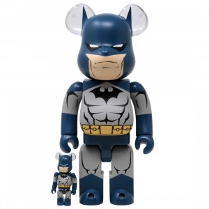 Medicom DC Batman Hush Version 100% 400% Bearbrick Figure Set (blue)