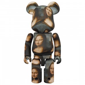Medicom Bearbrick Super alloyed Leonardo Da Vinci Mona Lisa 200% Figure (bronze)
