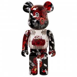 Medicom Mames Flor@ 1000% Bearbrick Figure (red)