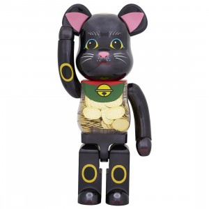 Medicom Bearbrick Maneki Neko Koban Ten Million Ryo Black Plated 1000% Figure (black)
