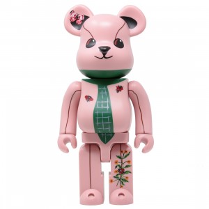 Medicom Nathalie Lete Ours a la Cravate 400% Bearbrick Figure (pink)