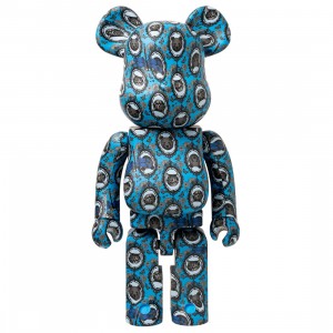 Medicom Robe Japonica Mirror 1000% Bearbrick Figure (blue)