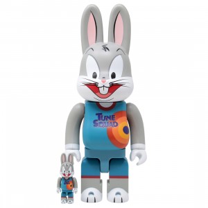 Medicom Space Jam A New Legacy Bugs Bunny 100% 400% Rabbrick Figure Set (blue)