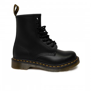 Dr. Martens Women 1460 Smooth Leather Lace Up Boots (black / black smooth)