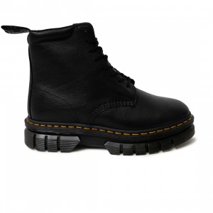 Dr. Martens Men Rikard 8I Lunar Leather Platform Boots (black / black lunar)