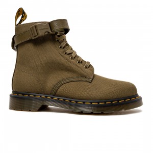 Dr. Martens x Futura Laboratories Men 1460 Futura Extra Tough 50/50 Boots (olive / dms olive)