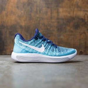 Nike Women Lunarepic Low Flyknit 2 Running (binary blue / white-polarized blue)