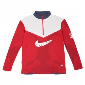 nike charge Men Nrg Na Top Long Sleeves Tee Hz - Gyakusou (sport red / thunder blue / sail)