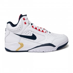 Nike Men Air Flight Lite Mid (white / midnight navy-university red)