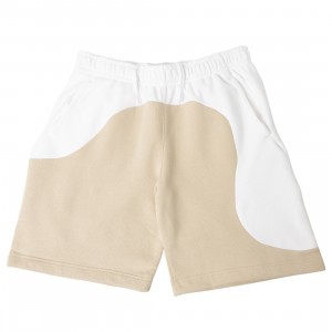nike prem Men Sportswear Color Clash Shorts (white / rattan)