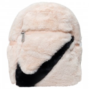 Nike flyknit Women Sportswear Futura 365 Faux Fur Mini Backpack (6L) (guava ice / guava ice / black)