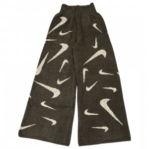 Nike Women Sportswear Printed Knit Pants (medium ash / lt orewood brn)