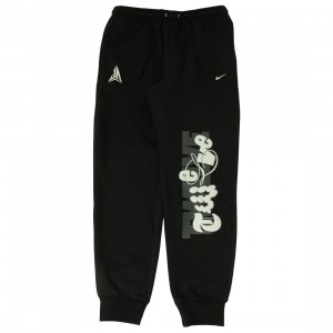 Nike Men Ja Club Fleece Basketball Jogger Pants (black / light silver)