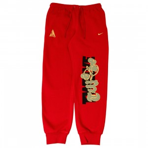 Nike Men Ja Club Fleece Basketball Jogger Pants (university red / celestial gold)