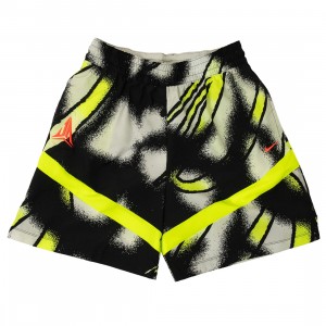 Nike Men Ja Dri-Fit 6 Icon Basketball Shorts (volt / photon dust / bright crimson)