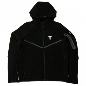 Nike Men Kobe Tech Fleece Windrunner Full Zip Jacket (black / white)