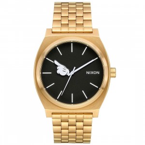 Nixon x Disney Time Teller Gold Watch - One Glove (gold / hand)