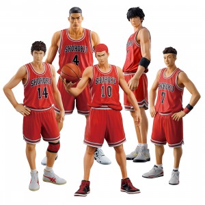 M. I. C. One and Only Slam Dunk Shohoku Starting Member 5 Figures Set (red)