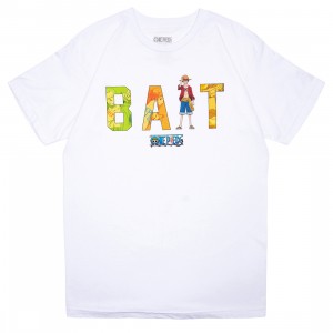 BAIT x One Piece Men BAIT Logo ft Luffy Tee (white)