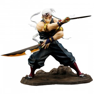 Kotobukiya ARTFX J Demon Slayer Kimetsu no Yaiba Tengen Uzui Statue With Bonus Face Part (navy)