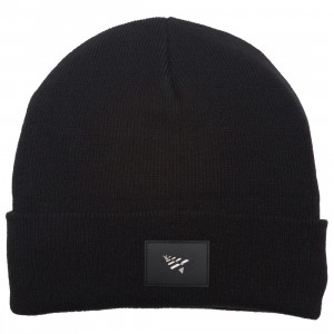 Paper Planes Patch Skully Beanie (black)