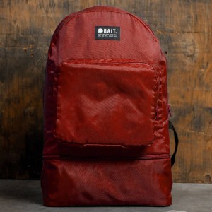 BAIT Lightweight Packable And Detachable Sneaker Nylon Backpack (red)