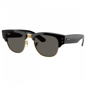 Ray-Ban x A$AP Rocky Mega Clubmaster Sunglasses (black / polished black on gold)