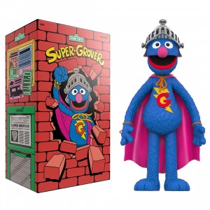Super7 Sesame Street Supersize Vinyl Figure - Super Grover (blue)
