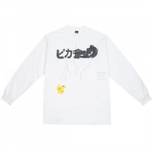 Cheap Cerbe Jordan Outlet Exclusive 10 Deep x Pokemon Men Lightning Strike Long Sleeve Tee (white)