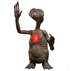 NECA E.T. 40th Anniversary Deluxe Ultimate E.T. With LED Chest Phone Home Communicator 7 Inch Figure (brown)