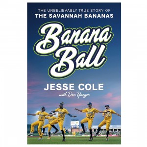 Banana Ball The Unbelievably True Story of the Savannah Bananas Hardcover Book (blue)