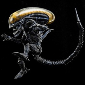 Herocross Hybrid Metal Figuration #023 The Alien Diecast Figure (black)