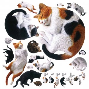Ikimon Nature Techni Colour Mono Plus Cat Ball Chain Mascot Figure - 1 Blind Box