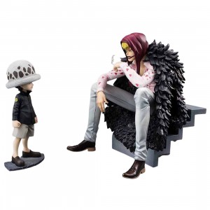 MegaHouse One Piece Portrait of Pirates Corazon And Law Limited Edition Figure Re-Run (black)