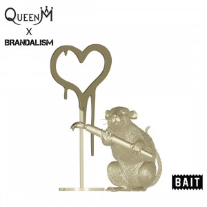 PREORDER - BAIT x Queen M x Brandalism Love Rat 8 Inch Figure - SDCC 2021 Exclusive (gold)