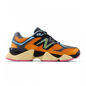 New Balance Men 9060 U9060OGB (orange / sun glow / black / team sky blue / everglade green)