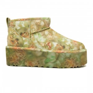 UGG x Collina Strada Men Ultra Mini Platform (green floral)