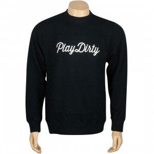 Undefeated Play Dirty Basic Pullover Crewneck (navy)