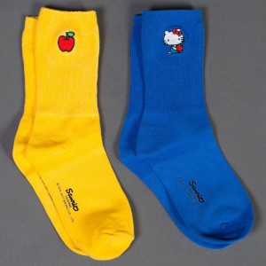 Lazy Oaf x Hello Kitty Women Sock Pack 2 (white / blue)