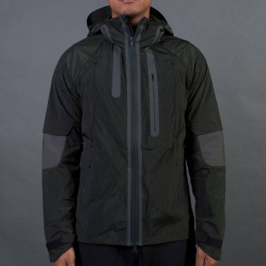 Adidas Y-3 Men Nylon Hood Jacket (olive / dark black olive)