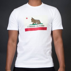 Medicom x Standard California Men Be@rtee Flag Tee (white)